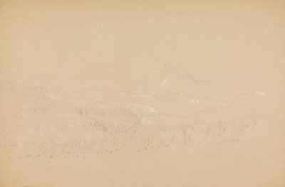 Vista lejana del Katahdin mostrado desde el oeste de Frederic Edwin Church